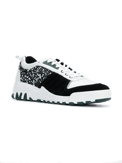 Shop Kenzo Panelled Sneakers - White