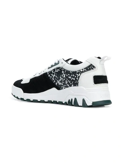 Shop Kenzo Panelled Sneakers - White
