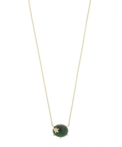 Shop Andrea Fohrman Gold Mini Galaxy Star Malachite Necklace