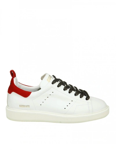 Shop Golden Goose Sneakers "starter" In White Leather