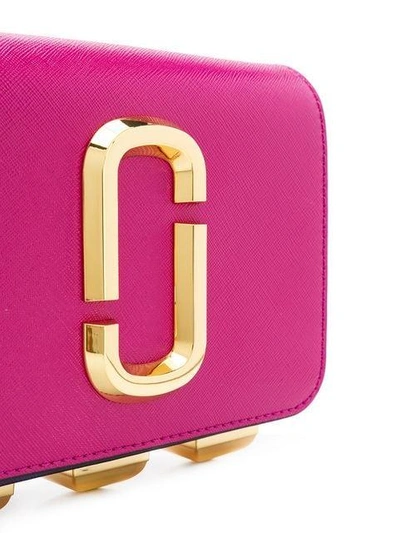 Shop Marc Jacobs The Hip Shot Belt Bag In 662 Magenta Multi