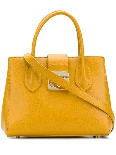 Shop Furla Metropolis Tote - Yellow