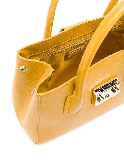 Shop Furla Metropolis Tote - Yellow