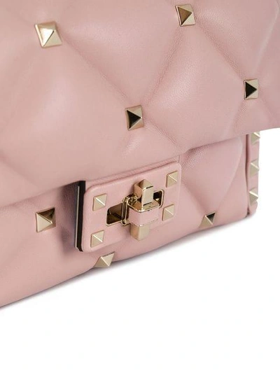 Shop Valentino Garavani Rockstud Cross-body Bag - Pink