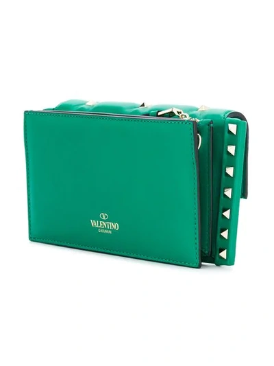 Shop Valentino Garavani Rockstud Cross-body Bag - Green