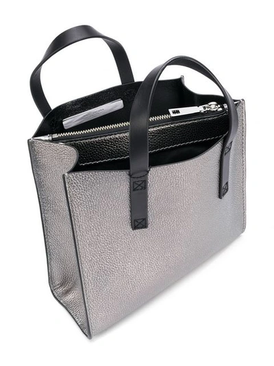 Shop Marc Jacobs The Grind Mini Tote - Grey