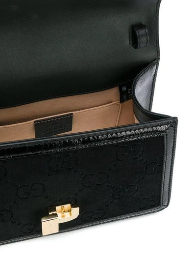 Shop Gucci Sylvie Gg Mini Bag In Black