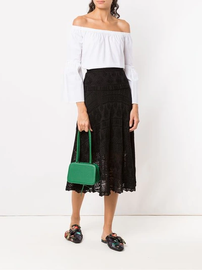 Shop Sarah Chofakian Leather Shoulder Bag - Green