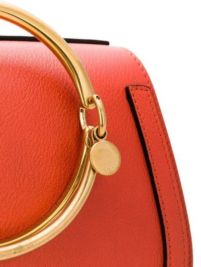 Shop Chloé Nile Bracelet Bag In Red