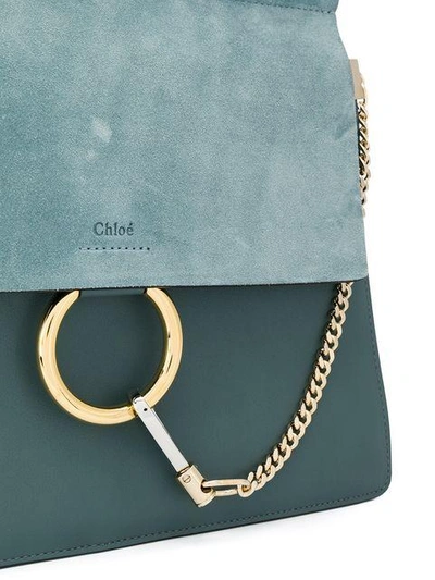 Shop Chloé Medium Faye Shoulder Bag - Blue