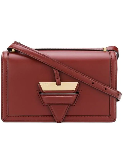 Shop Loewe Barcelona Cross Body Bag In Red