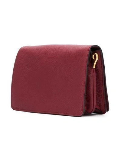 Shop Prada Daino Crossbody Bag - Red