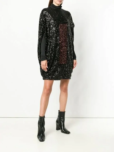Shop Gianluca Capannolo Sequined Dress In Black