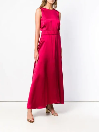 Shop Forte Forte Sleeveless Flared Dress In Pink