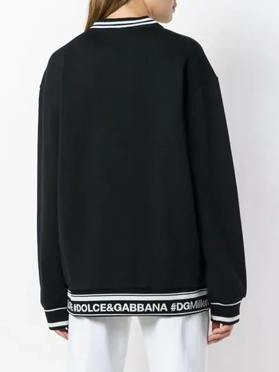 Shop Dolce & Gabbana Love Is Love Sweatshirt - Black