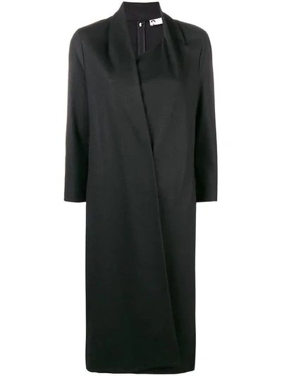 Shop Lanvin 3/4 Sleeve Shift Dress In Grey