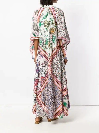 Shop Tory Burch Michaela Caftan - Neutrals