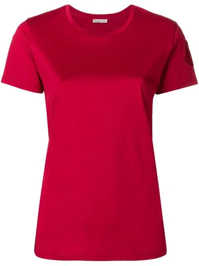 Shop Moncler Basic T In Red