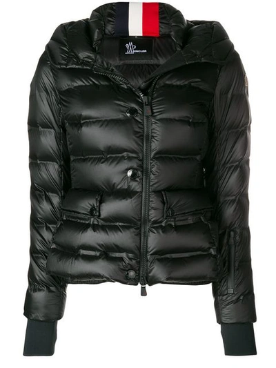 Shop Moncler Grenoble Hooded Down Jacket - Black