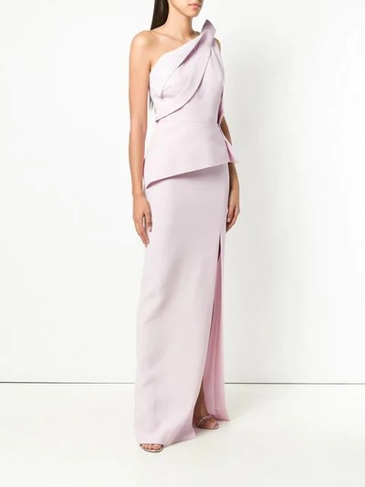 Shop Roland Mouret Side Slit Dress - Pink