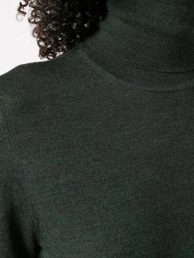 Shop Joseph Lightweight Turtleneck Sweater - Green
