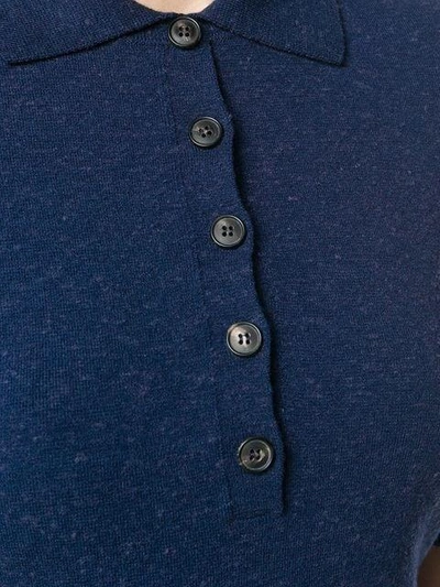 Shop Victoria Beckham Half-sleeved Sweater - Blue