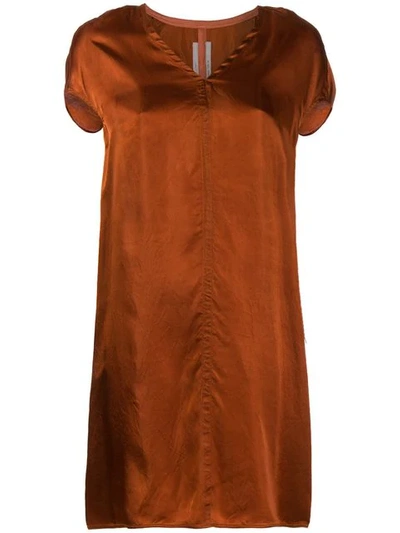 Shop Rick Owens Floating Dress - Orange