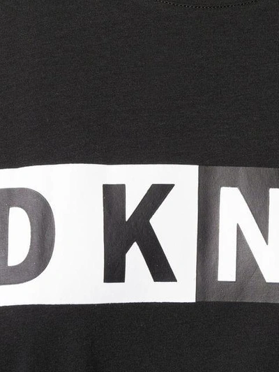 Shop Dkny Logo Tank Top In Black