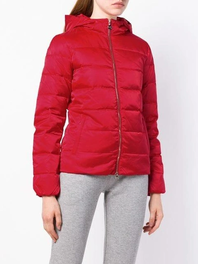 Shop Ea7 Emporio Armani Padded Jacket - Red