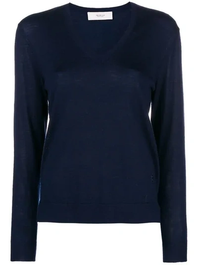 Shop Pringle Of Scotland V-neck Jumper In Blue