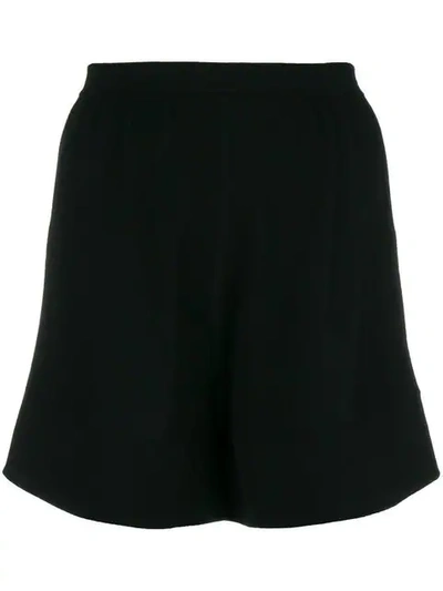 Shop Rick Owens High-waisted Shorts In Black