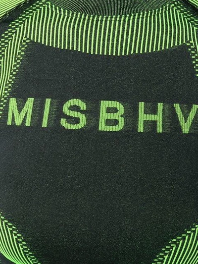 Shop Misbhv Turtleneck Logo Active Top In Black