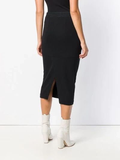 Shop Thom Krom Jersey Knit Drawstring Skirt In Black