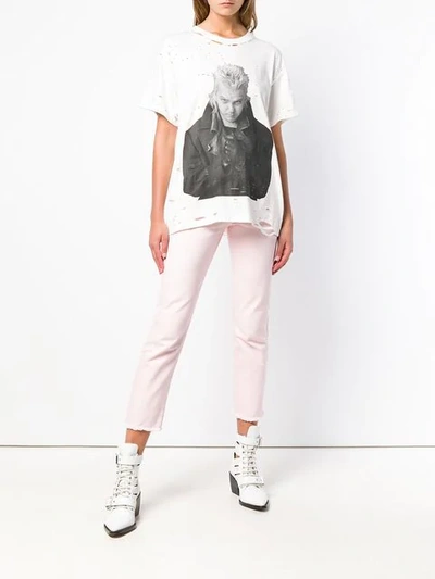 Shop Amiri The Lost Boys Distressed T-shirt In White