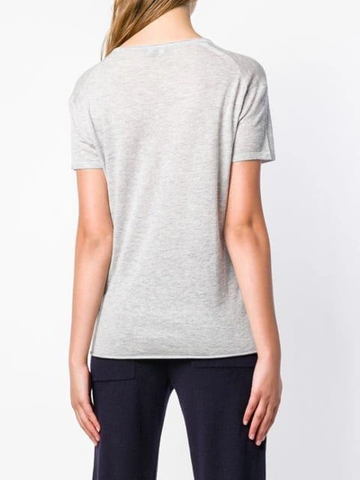 Shop Theory Cashmere Fine Knit Top In Grey