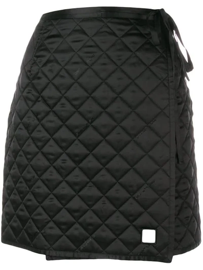 Shop Off-white Quilted Mini Skirt - Black