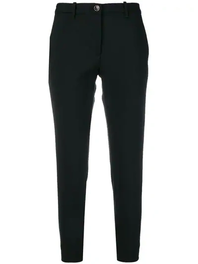 Shop Nine In The Morning Cropped Trousers - Black