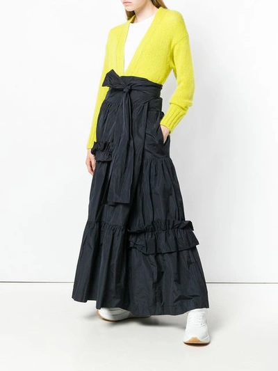 Shop P.a.r.o.s.h . Frilled Flared Skirt - Blue