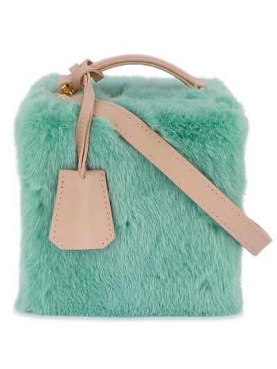 Shop Natasha Zinko Mini Box Bag - Green