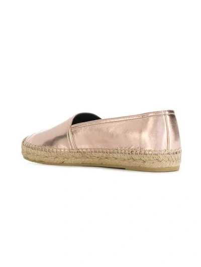 Shop Saint Laurent Monogram Espadrilles - Pink