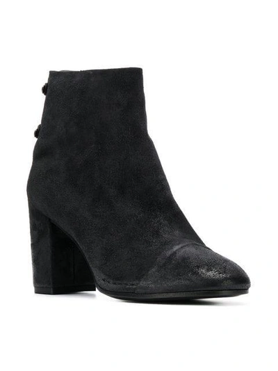 Shop Del Carlo Block Heel Ankle Boots In Black