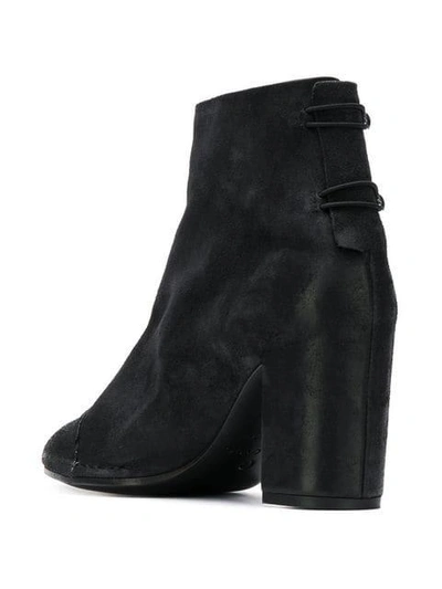 Shop Del Carlo Block Heel Ankle Boots In Black
