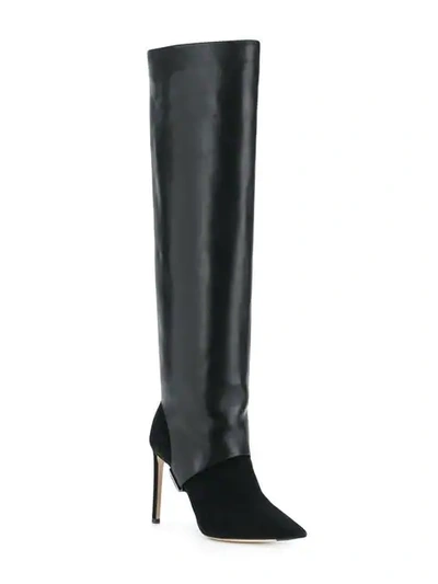 Shop Jimmy Choo Hurley 100 Boots In Black