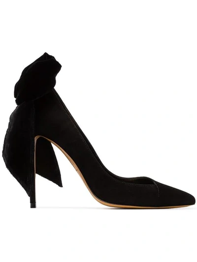 Shop Alexandre Vauthier Vivian 110 Bow Detail Pumps In Black