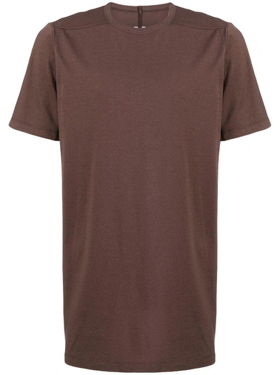 Shop Rick Owens Crewneck T-shirt - Brown