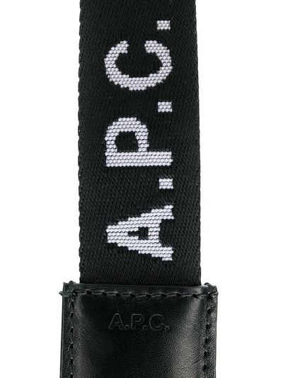 Shop Apc Logo Keyring In Black