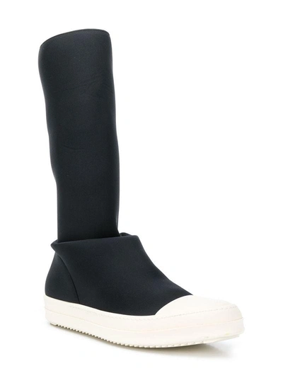 Shop Rick Owens Drkshdw Knee Length Sneaker Boots - Black