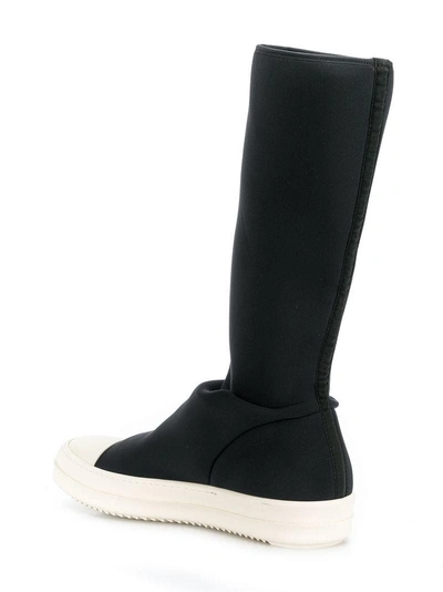 Shop Rick Owens Drkshdw Knee Length Sneaker Boots - Black