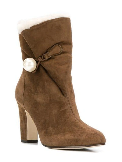 Shop Jimmy Choo Bethanie Boots In Brown