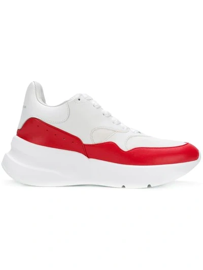 Shop Alexander Mcqueen Oversized Runner Sneakers In White